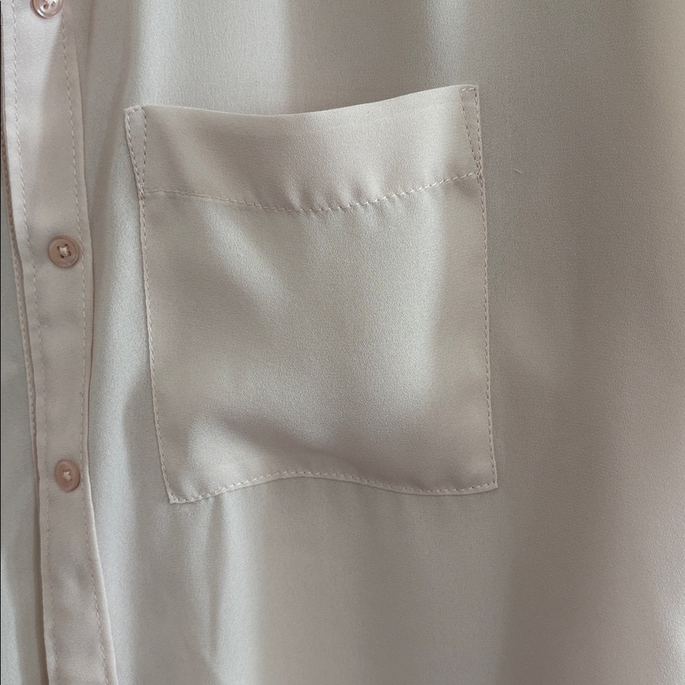 Frenchi Blush Pink Sheer Blouse - Picture 4 of 7